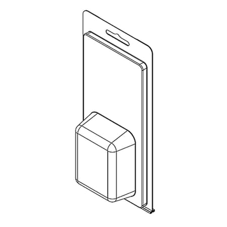 Visipak Thermoform-CLAMSHELL-#210-7.437-3.625-2.563-2.000-1.055-0.015-CLEAR, 500PK 210TF